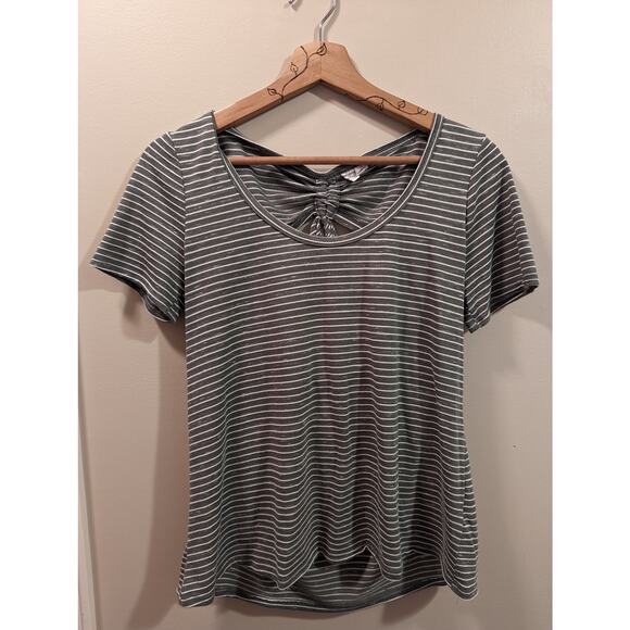 Nordstrom Melrose & Market Striped T-Shirt in Green & White - Picture 3 of 4